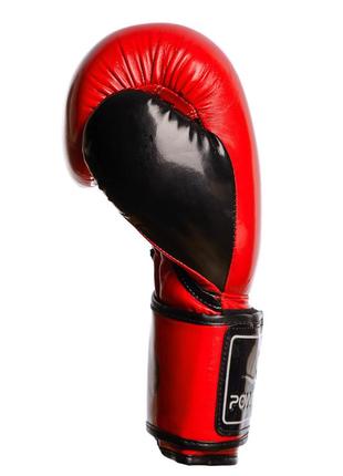 Боксерські рукавиці powerplay 3017 predator червоні карбон 16 унцій9 фото