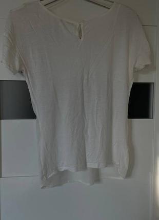 Белая блуза orsay с цветочным принтом, распродаж2 фото