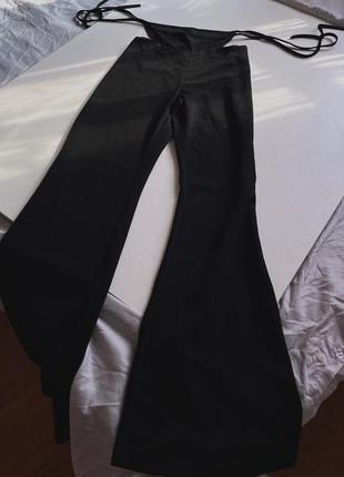 Брюки с имитацией трусиков на завязках,неформальные брюки в стиле панк,готика фирмы shein8 фото