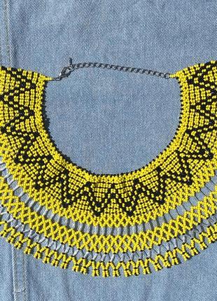 Украинская силянка из бисера, украшение из бисера