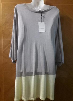Брендовая новая 100% вискоза стильная блуза футболка р.24/52 от junarose2 фото