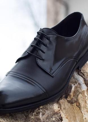Изысканный стиль – черные туфли ікос 42 и 43 размер4 фото