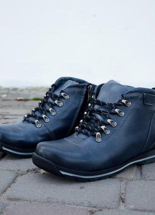 Легкие и удобные ботинки для мужчин. синие зимние кроссовки minardi6 фото