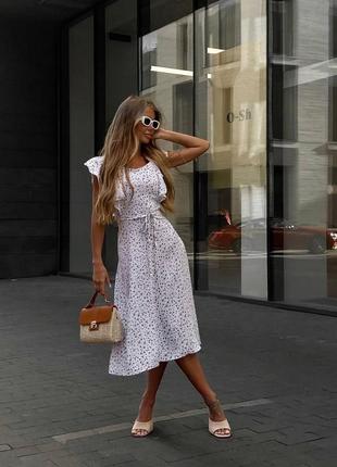 Стильное классическое классное красивое хорошенькое удобное модное трендовое простое платье платье сарафан белый2 фото