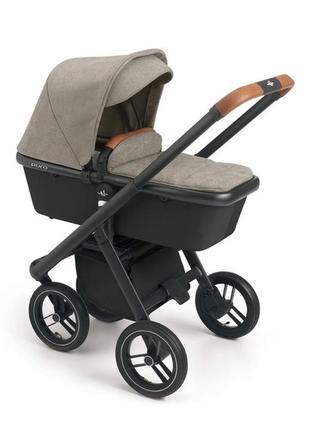 Універсальна коляска 2 в 1 neonato puro urban, бежевий з чорним (n900-43/a)