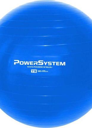 М'яч для фітнесу (фітбол) power system ps-4013 ø75 cm pro gymball blue