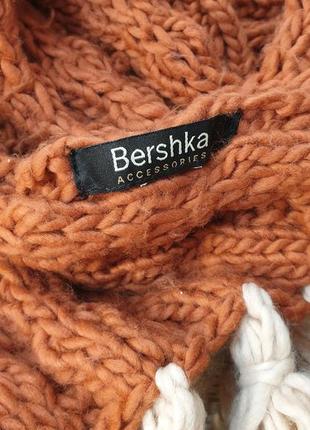 Шикарный вязаный шарф bershka2 фото