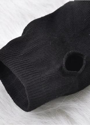 Митенки длинные перчатки без пальцев черные 1 пара