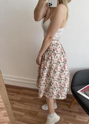 Цветочная юбка миди7 фото