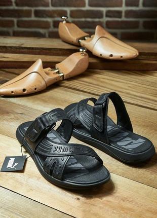Чоловічі шкіряні шльопанці puma 40-45рр
