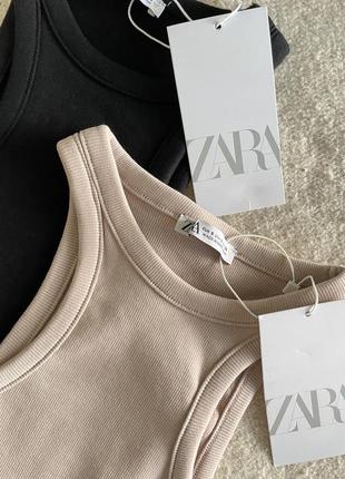 Майка алкоголичка, топ zara4 фото