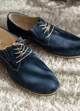 Синие замшевые туфли – сочетание стиля и комфорта!