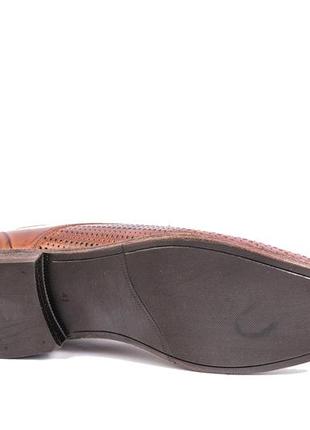 Туфли летние minardi коричневые 44-45 размер4 фото