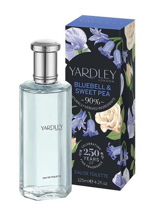 Туалетна вода yardley bluebell and sweet pea 125 ml англія веган, vegan friendly, cruelty-free