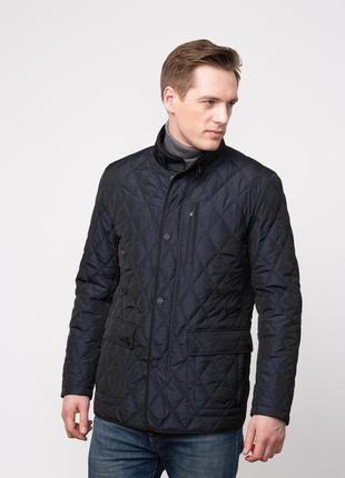 Актуальная утепленная мужская стеганая куртка/деми/crosshatch black label usa