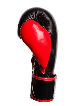 Боксерські рукавиці powerplay 3017 predator чорні карбон 8 унцій7 фото
