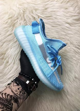 Adidas yeezy boost 350 v2 bluewater. жіночі \чоловічі кросівки адідас ізі буст.