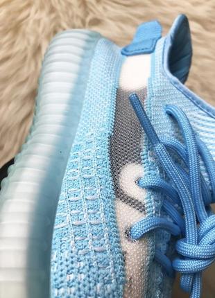 Adidas yeezy boost 350 v2 bluewater. женские чуловые кроссовки адидас изви буст.8 фото