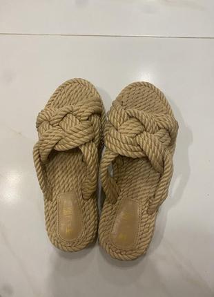 Тапочки плетённые h&m