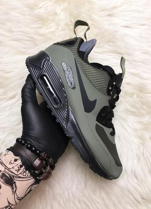 Nike air max 90 ultra mid winter green. ❄️зимние❄️ мужские кроссовки найк. зелёные.