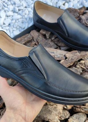 Удобные мужские туфли из натуральной кожи4 фото
