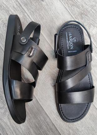 Мужские сандалии шлепанцы черного цвета 41 42 44 размер. летняя обувь9 фото