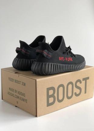 Чоловічі кросівки adidas yeezy boost 350 v2 black red 40-41-42-43-457 фото