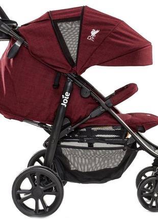 Прогулочная коляска joie litetrax 4 flex liverpool red liverbird, красный (s1112ublfc000)