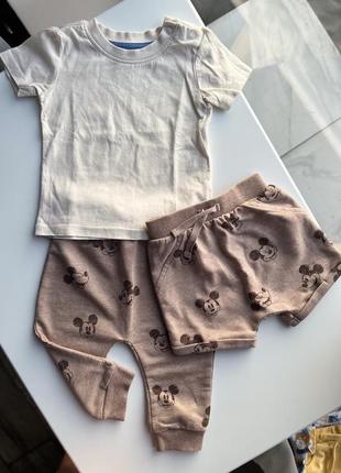 Набор штаны шорты микки маус george футболка primark