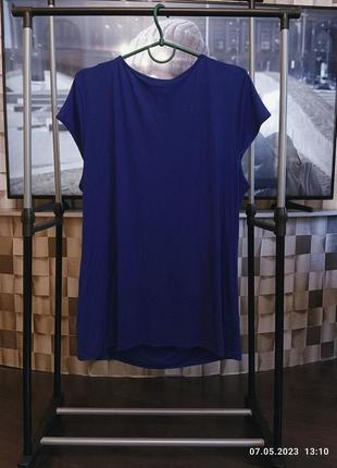 Жіноча літня трикотажна блуза, футболка з декором2 фото