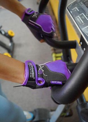 Рукавички для фітнесу power system ps-2570 woman’s power жіночі purple xs9 фото