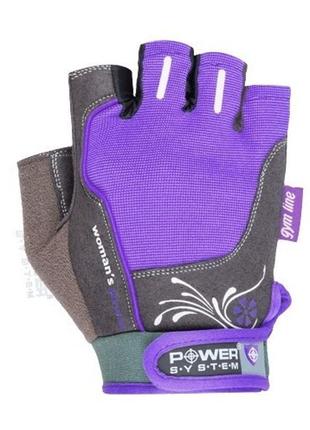 Рукавички для фітнесу power system ps-2570 woman’s power жіночі purple xs2 фото