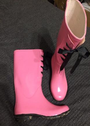 Freespirit гумові чоботи рожеві 23.5-24 см