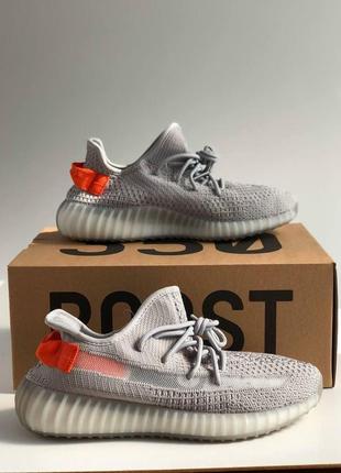 Мужские кроссовки adidas yeezy boost 350 v2 grey red 41-42-44-458 фото