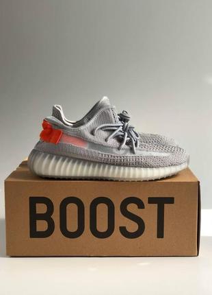 Мужские кроссовки adidas yeezy boost 350 v2 grey red 41-42-43-44-45