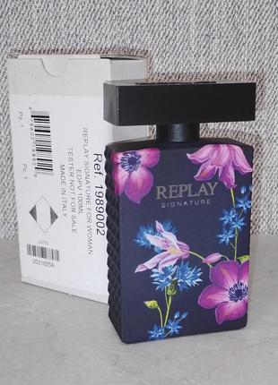 Replay signature for woman replay 100 мл тестер для женщин (оригинал)