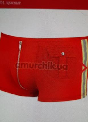 Мужские шорты пожарного /трусы боксеры с молнией и отверстием для пениса р. l от svenjyment underwear