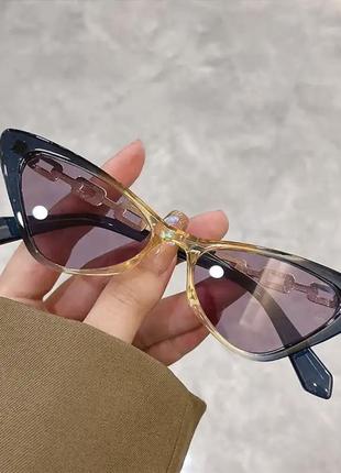 Интересные имиджевые солнцезащитные очки uv4001 фото