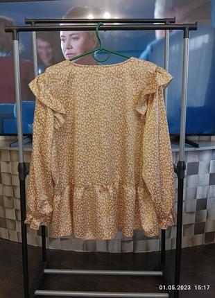Весенне-летняя женская блуза большого размера 58-603 фото