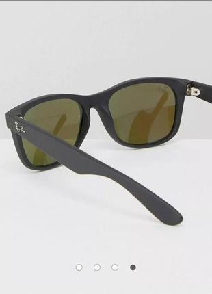Ray-ban wayfarer sunglasses with blue mirror lens 0rb2132 очки солнцезащитные зеркальные2 фото