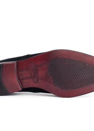 Изящные черные туфли оксфорды ikos - 39, 41, 45 размер4 фото