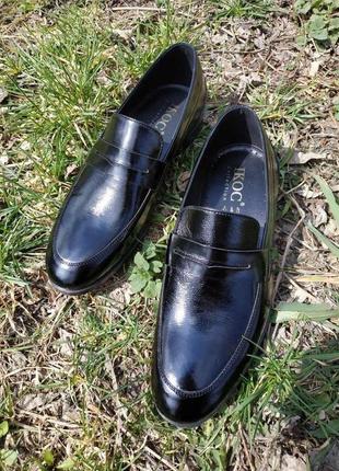 Туфлі лофери, чорні ікос 2515 фото