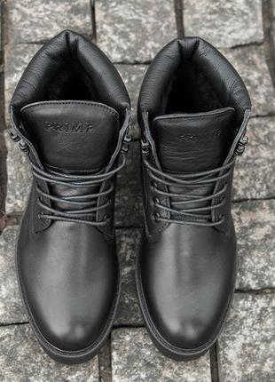 Теплые и качественные мужские ботинки prime shoes5 фото