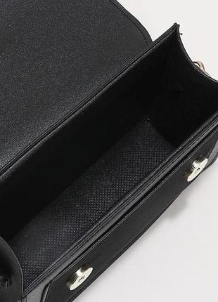Женская классическая сумка через плечо кросс-боди на ремешке бархатная велюровая замшевая черная7 фото