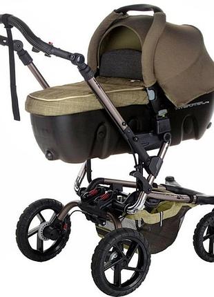 Универсальная коляска 2 в 1 jane crosswalk transporter woods, хаки (5451/s91k)