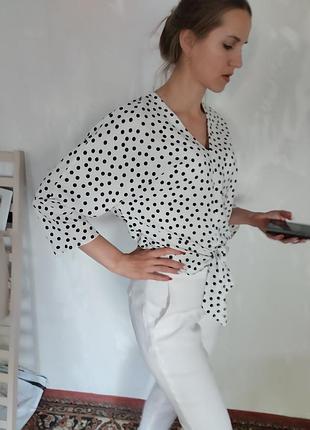 Блуза в горошок 3