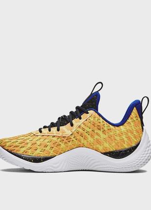 Under armour жовті кросівки curry 10 bang bang3 фото