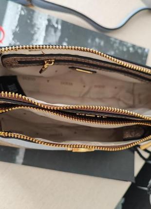 Сумка кроссбоди гесс guess  nell двойная3 фото