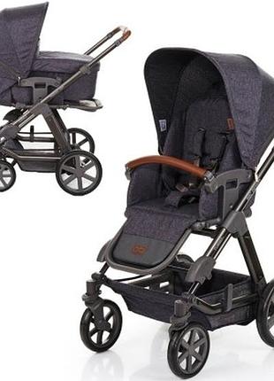 Універсальна коляска 2 в 1 abc design turbo 4t diamond collection asphalt, сірий (1200144/1907)
