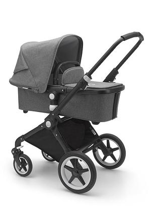 Коляска універсальна 2в1 bugaboo lynx black/grey (230343gm01)